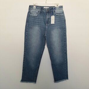 Cello distressed straight mom jeans Size 9
